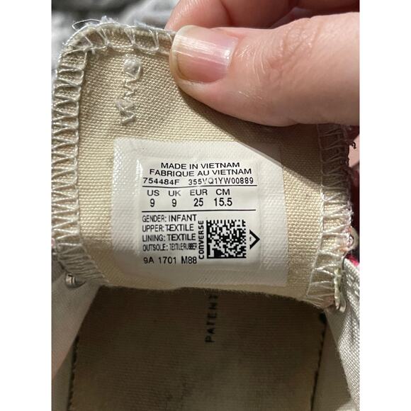 Converse Allstar Tie SZ 9 Toddler Low Top Sneaker Rainbow Tie Dye Kidcore Hippie - Picture 2 of 6